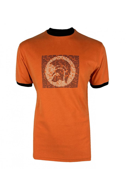 Trojan Records Men's TC1039 Artist Logo T Shirt Orange