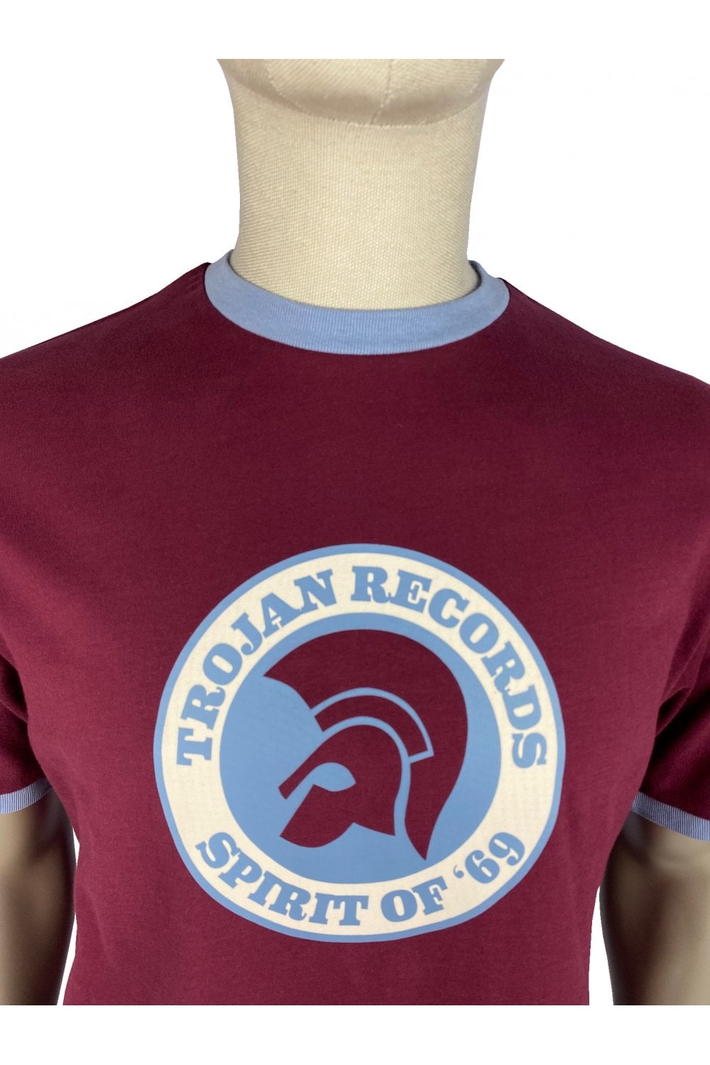 Trojan Records Men's TC1006 Spirit Of '69 Logo Tee Shirt Port