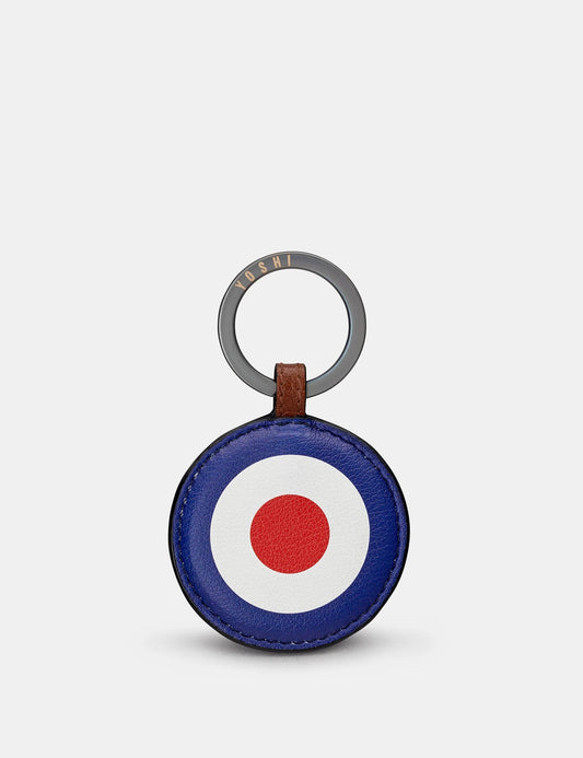 Yoshi Mod Target Leather Keyring Brown