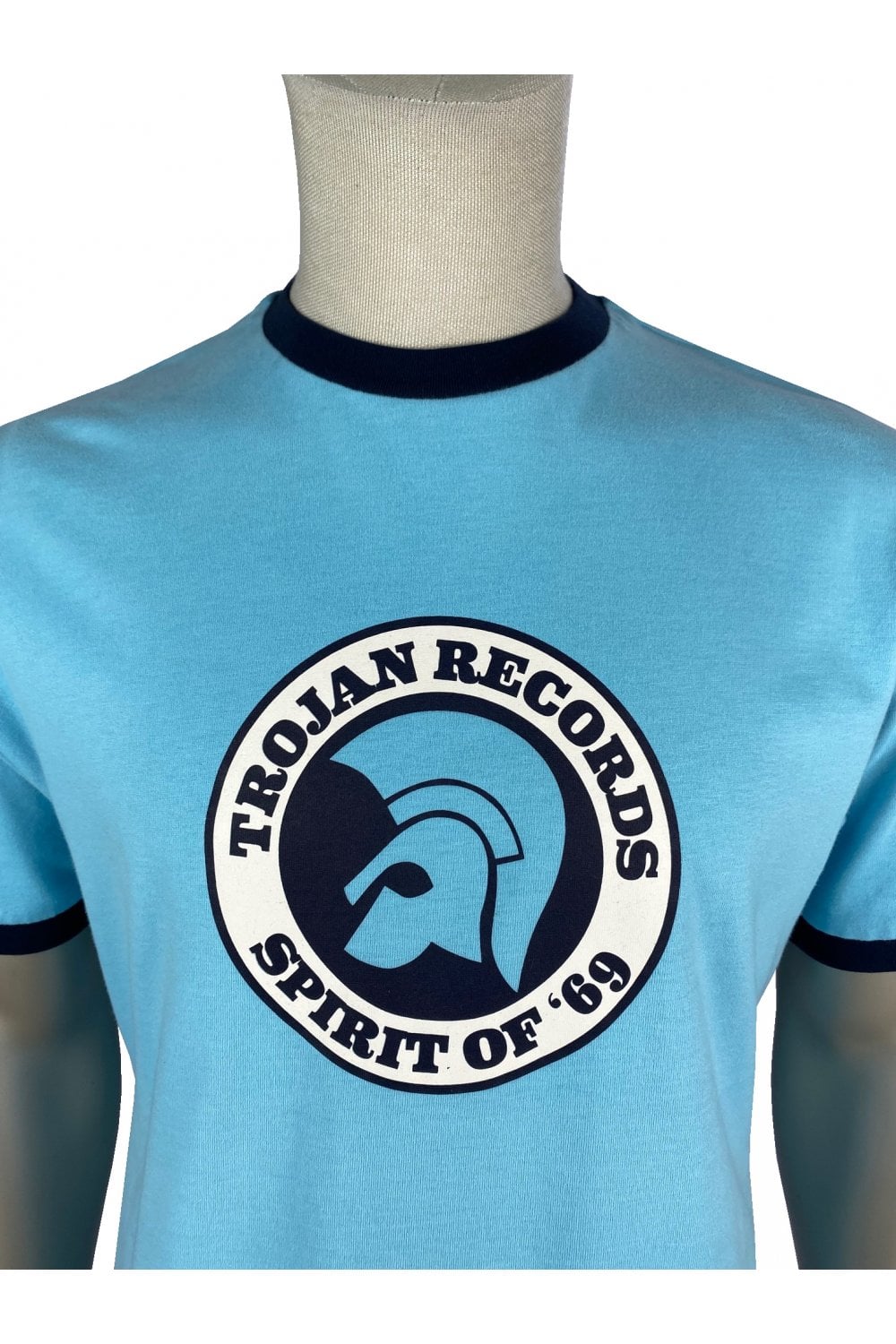 Trojan Records Men's TC1006 Spirit Of '69 Logo Tee Shirt Mint